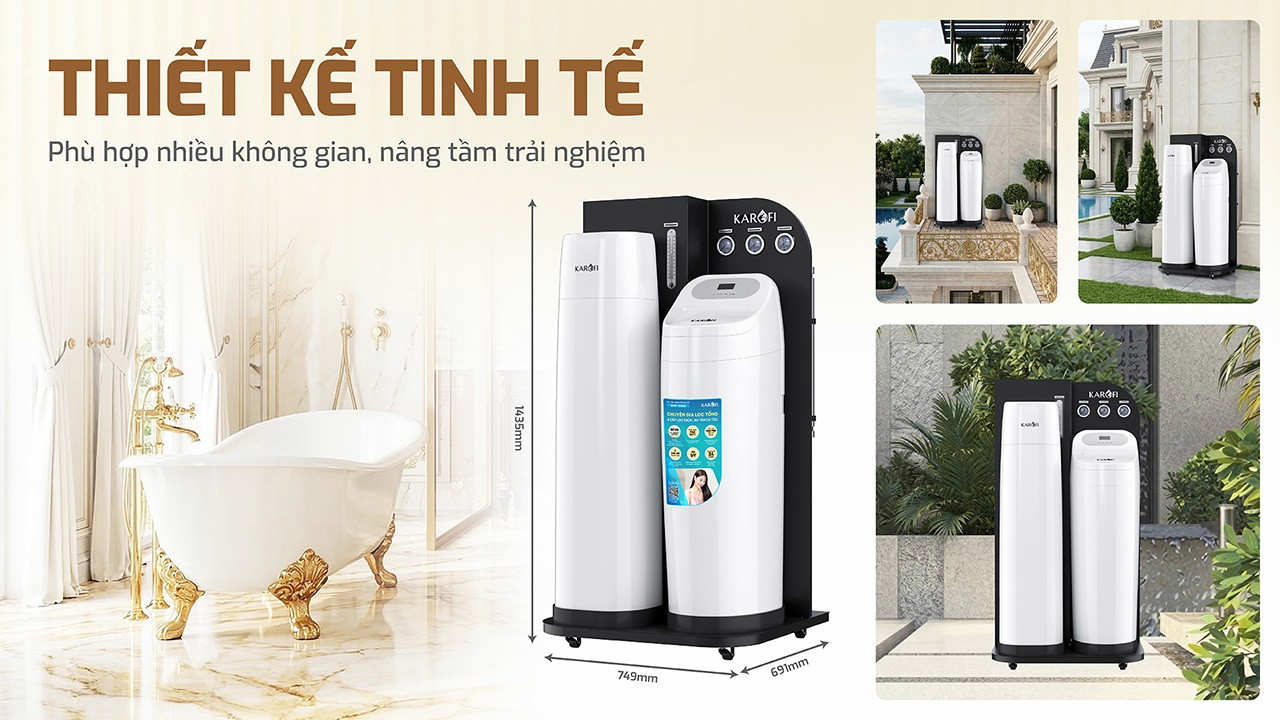 Lọc tổng trung tâm cao cấp Karofi WHF - E666